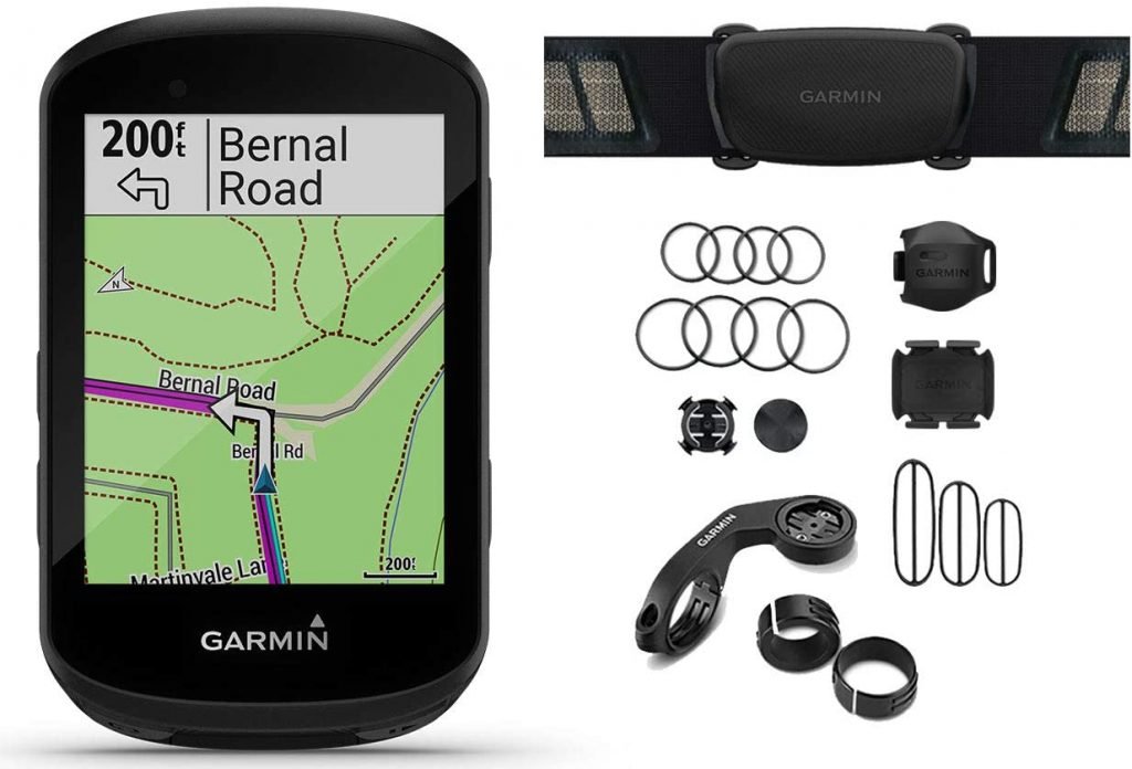CICLOCOMPUTADOR GPS Garmin Edge 530 Bundle com HRM, sensores de velocidade/cadência