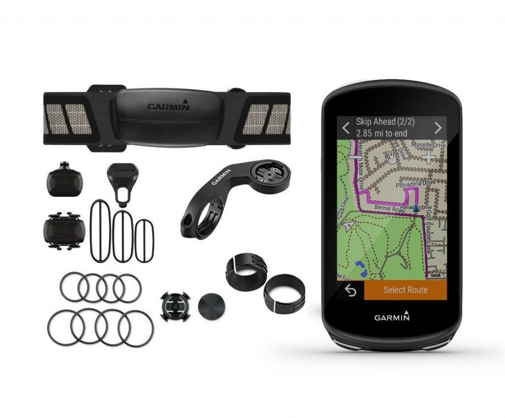 Ciclocomputador com GPS Garmin Edge 1030 Plus Bundle com HRM, sensores de velocidade/cadência